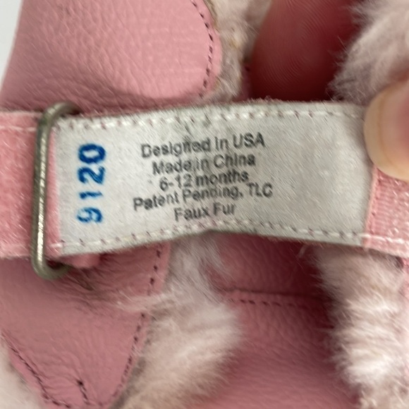Pediped Infant Velcro Booties Pink 6-12 months - Picture 6 of 7